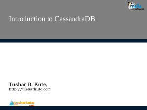 CassandraDB Introduction: NoSQL, Distributed Databases & Features