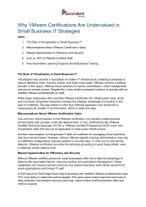 VMware Certifications: Undervalued in Small Business IT