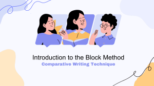 Block Method: Comparative Writing Technique & Essay Structure Guide