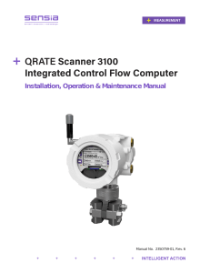 QRATE Scanner 3100 Manual: Installation, Operation & Maintenance
