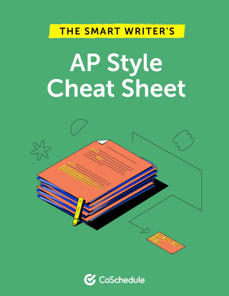 AP Style Cheat Sheet: Quick Guide to AP Style