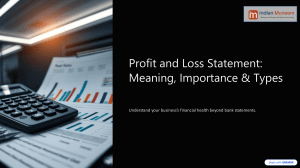 Profit & Loss Statement: Meaning, Importance & Types