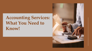 Accounting Services: What Small Businesses Need to Know
