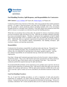 Fuel Handling & Spill Response Guidelines for Contractors