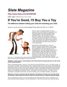 Bribing vs. Rewarding Kids: A Parent's Guide