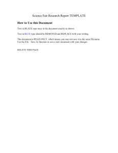 Science Fair Research Report Template | Guide for Students