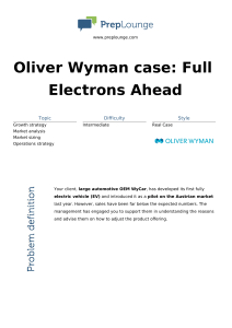 WyCar EV Case Study: Growth Strategy & Market Analysis