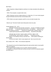 History of Computing: Babbage, Lovelace, and Moore's Law