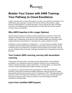 AWS Training: Cloud Excellence with Ascendient Learning