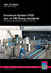 Rittal VX25 Enclosure System for VW Group - Product Brochure