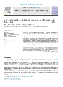 Tool RUL Prediction with Limited Data: A Novel Approach