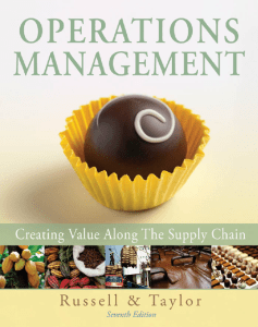 Operations Management: Creating Value Along the Supply Chain - 7th Edition