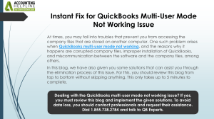 QuickBooks Multi-User Mode Fix: Troubleshooting Guide