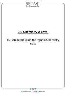 CIE A Level Organic Chemistry Notes: Naming, Reactions & Isomerism