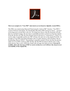Understanding True PDFs: Text-Based vs. Image PDFs