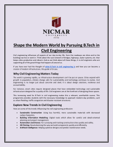 B.Tech in Civil Engineering: A Comprehensive Guide