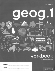 Geog.1 Workbook: Geography for Middle School Students