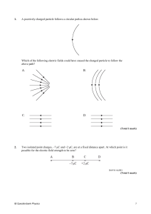 Electric Charge & Fields Exam Questions