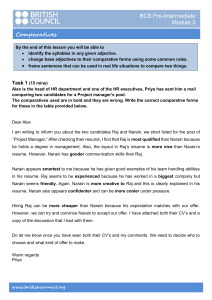 BCS Pre-Intermediate English: Comparatives Grammar Lesson Module