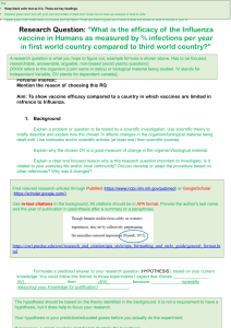 Influenza Vaccine Efficacy: Scientific Investigation Report Guide