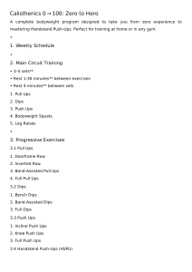 Calisthenics Workout: Zero to Hero Bodyweight Program