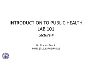 Blood Pressure & Circulatory System: Public Health Intro