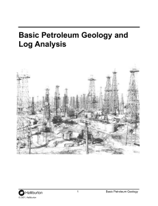 Petroleum Geology & Log Analysis: Halliburton Coursebook