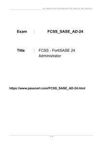 Fortinet FCSS_SASE_AD-24 Exam Dumps for Preparation