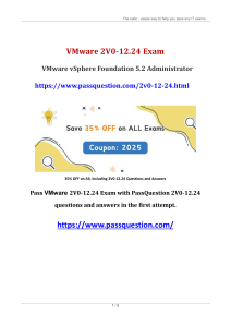 VMware 2V0-12.24 Exam Questions & Answers