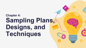 Sampling Plans, Designs, and Techniques Presentation