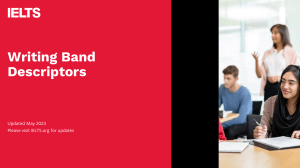 IELTS Writing Task 1 Band Descriptors - Updated May 2023