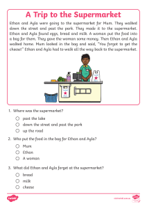 Supermarket Trip: Reading Comprehension Worksheet