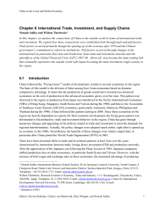 China's Trade, Investment & Supply Chains: Global Economy