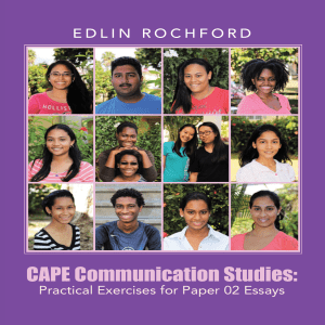 CAPE Communication Studies: Paper 02 Essay Exercises
