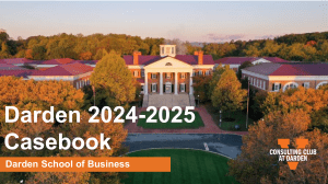 Darden Casebook 2024-2025: Business Case Studies