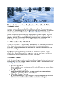 Snow Day Calculator: Predict School Closures with Snowalertpro