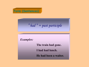 Past Perfect Tense: Grammar Lesson & Examples