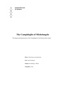 Michelangelo's Campidoglio: Design & Urban Context