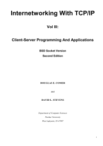 Client-Server Programming with TCP/IP & BSD Sockets
