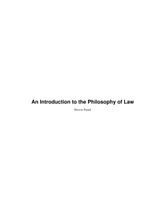 An Introduction to the Philosophy of Law by Roscoe Pound