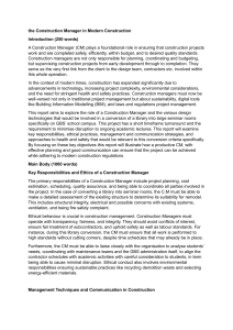 Construction Manager Role in Modern Construction: Library Conversion