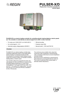 PULSER-X/D Controller: Technical Specs & Wiring | Regin