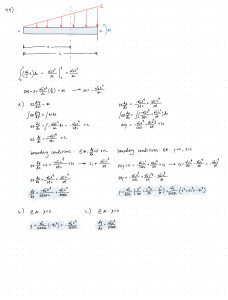 Deflexi&oacute;n de Viga con Carga Triangular: Soluci&oacute;n y Condiciones de Borde