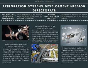 NASA Exploration Systems Development: Orion Spacecraft & Artemis Missions