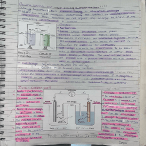 Galvanic Cells & Electrolysis: Chemistry Notes