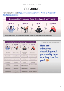 IELTS Speaking Practice: Personality Types & Describing People