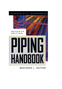 Piping Handbook: Seventh Edition - Engineering Reference Guide
