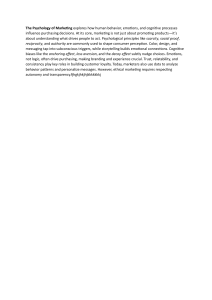 Psychology of Marketing: Consumer Behavior, Emotions & Purchasing