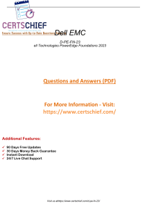 Dell EMC D-PE-FN-23 Exam Questions & Answers