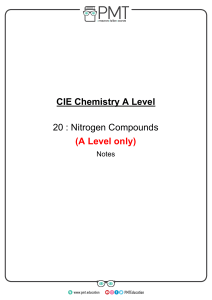 20. Nitrogen Compounds